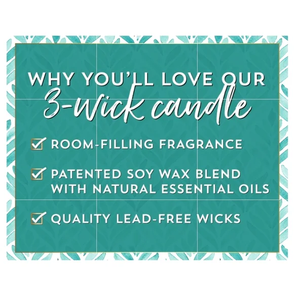 🔥FIRE SALE🔥🕯NWT‼️ Bath & Body Works "Sea Salt & Linen" 3-wick Candle - Picture 6 of 8